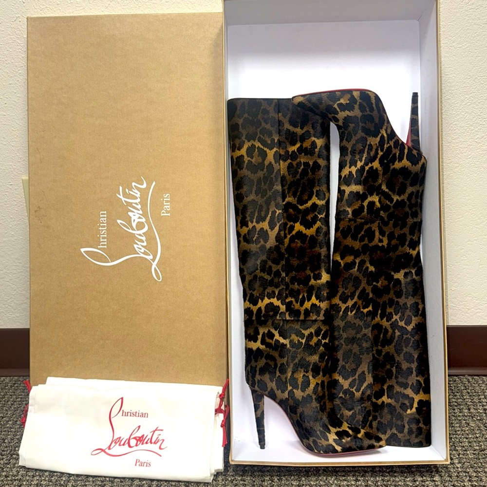 CHRISTIAN LOUBOUTIN - Size 36.5 - ASTRILARGE BOTTA 100 - Picture 5 of 14